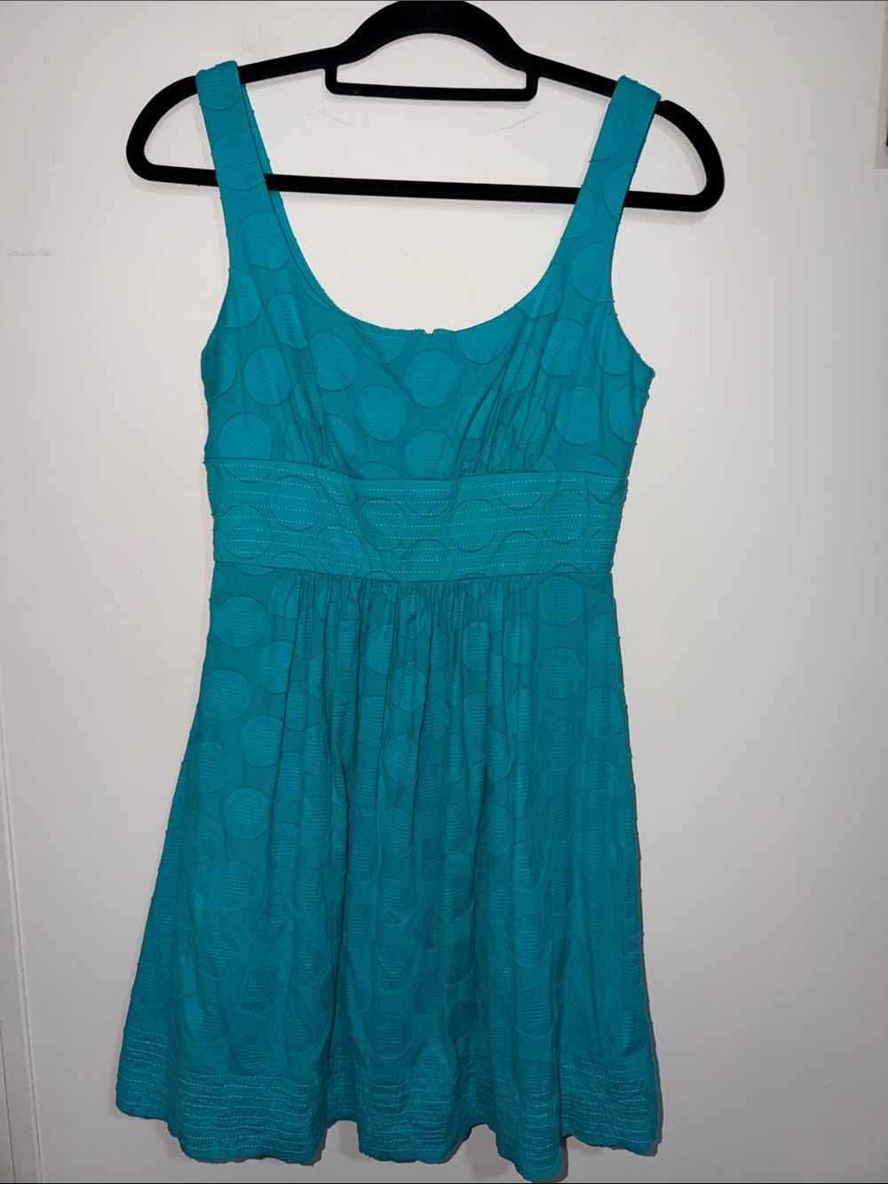 B. Smart Teal Sleeveless Fit-and-Flare Mini Dress